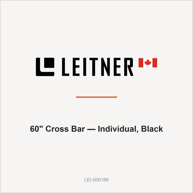 Leitner Designs 60" Cross Bar — Individual, Black