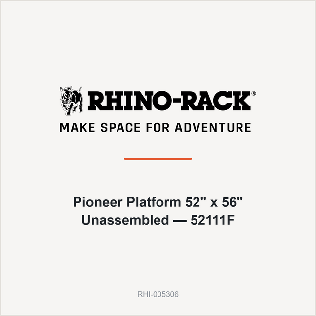 Rhino-Rack Pioneer Platform 52" x 56" Unassembled — 52111F