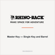 Rhino-Rack Master Key — Single Key and Barrel