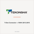 Tekonsha T-One Connector — RAV4 2013-2018