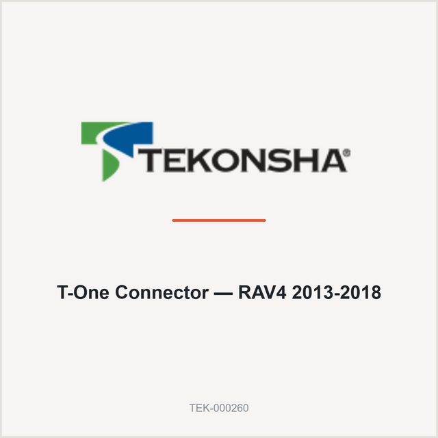 Tekonsha T-One Connector — RAV4 2013-2018