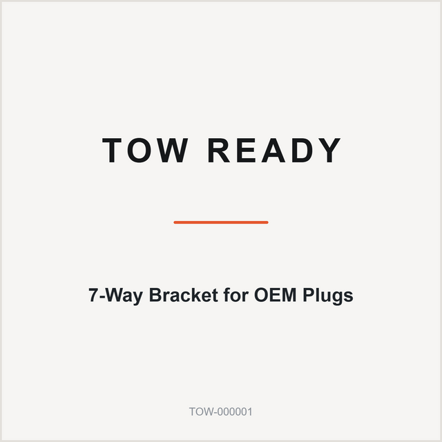 Tow Ready 7-Way Bracket for OEM Plugs