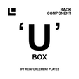 Leitner Designs U Box - 8Ft Reinforcement Plates Bed Racks - Modula Racks