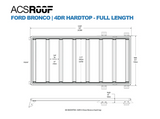 Leitner Designs ACS ROOF | Roof Platform Rack | Ford Bronco 4-Door Roof Racks