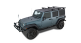 Sportz RLT600 Black 3 Bar Rhino-Rack Backbone Roof Rack | Jeep Wrangler JK | 2007-2018