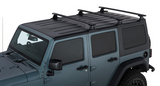 Rhino-Rack Vortex RLT600 Backbone Roof Rack | JEEP Wrangler JK 4dr SUV Hard Top 11 to 18 Roof Racks - Modula Racks