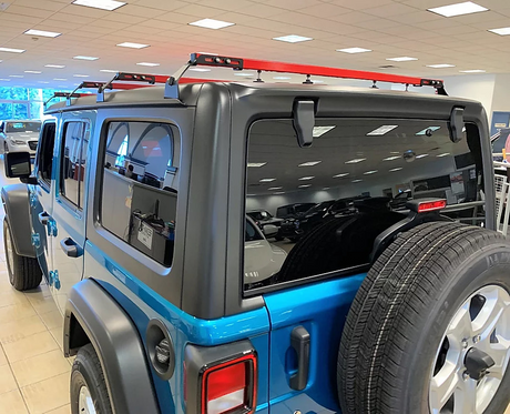 Exposed Racks No Drill Click-In Roof Rack JLU 4 Bar Roof Rack Kit - Modula Racks