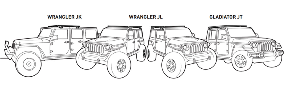 Rhino-Rack Jeep Overlanding Kit Roof Rack Kit - Modula Racks