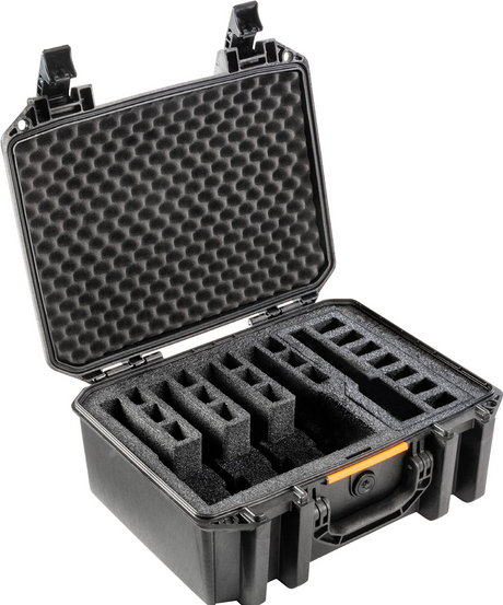PELICAN V300 Vault Universal 5-Pistol Case Black Cargo Carriers