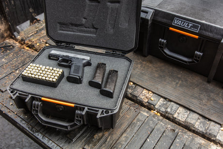 PELICAN V200 Vault Medium Pistol Case Cargo Management