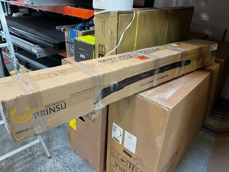 Prinsu Open Box - Roof Rack | Ford Ranger Supercrew 19-Present | 40 Inch Cut Out | Powdercoat Black Roof Racks