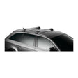 Thule WingBar Edge roof rack in aluminum on flush rails