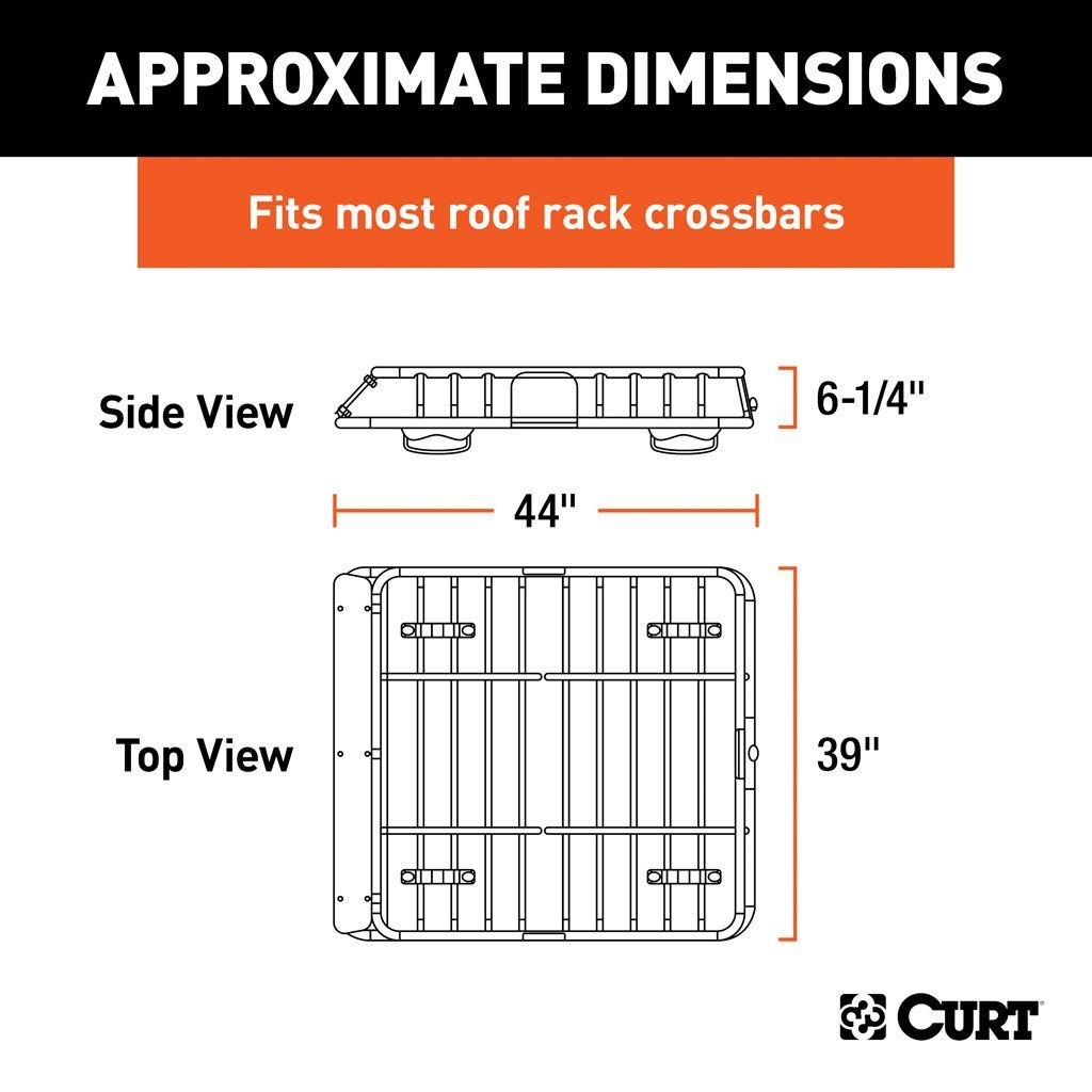 Curt Roof Rack Cargo Carrier Cargo Basket - Modula Racks