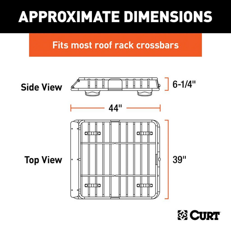 Curt Roof Rack Cargo Carrier Cargo Basket - Modula Racks