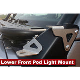 Adventure Rack Systems Lower Front Pod Light Mount, JL Wrangler | JT Gladiator Rack Accessory - Modula Racks