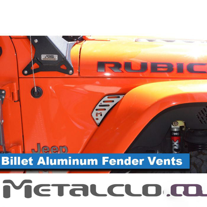 Adventure Rack Systems Billet Air Outlet Front Fender Vents | JT Gladiator, JL Wrangler Rack Accessory - Modula Racks