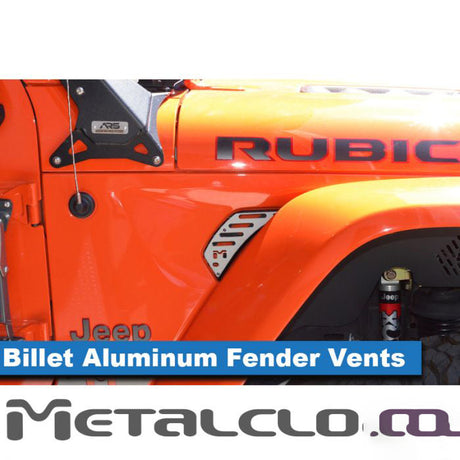 Adventure Rack Systems Billet Air Outlet Front Fender Vents | JT Gladiator, JL Wrangler Rack Accessory - Modula Racks