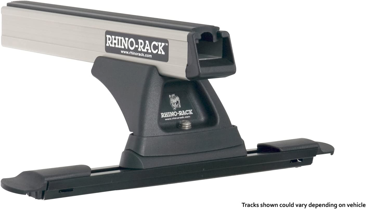 Rhino-Rack Heavy Duty RLT500 Cap/Topper Roof Rack | LAND ROVER LR3 & LR4 4dr SUV 01/05 to 12/16 With Factory Tracks - Long Roof Rack Kit - Modula Racks