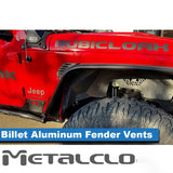 Adventure Rack Systems Billet Air Outlet Front Fender Vents | JT Gladiator, JL Wrangler Rack Accessory - Modula Racks