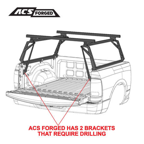 Leitner Designs ACS Forged | 99-22 Ford F450 8' Bed Bed Rack - Modula Racks