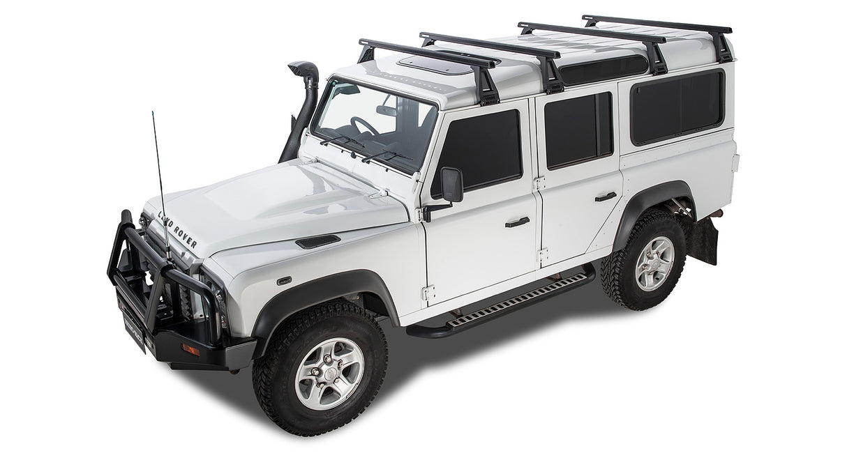 Rhino-Rack Heavy Duty RL210 Roof Rack | LAND ROVER Defender 110 4dr 4WD 93 to 94 Roof Rack Kit - Modula Racks