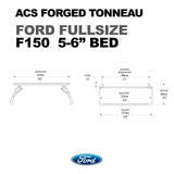 Leitner Designs ACS Forged Tonneau | 97-22 Ford F150 5'6" Bed Bed Rack Kit - Modula Racks