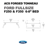 Leitner Designs ACS Forged Tonneau | 99-22 Ford F250-350 6'6" Bed Bed Rack Kit - Modula Racks