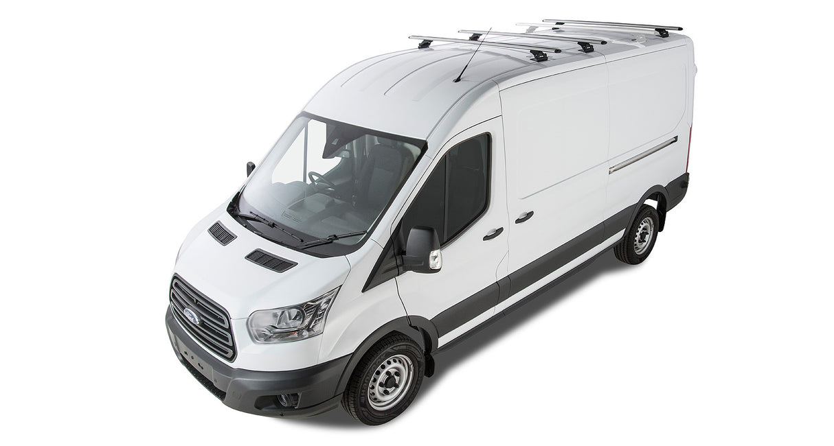 Rhino-Rack Vortex RLTP Roof Rack | FORD Transit 2dr Van Extended Length 14 to 20 Roof Rack Kit - Modula Racks