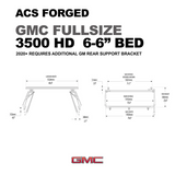 Leitner Designs ACS Forged | 07-19 GMC Sierra 3500HD 6'6" Bed Bed Rack Kit - Modula Racks
