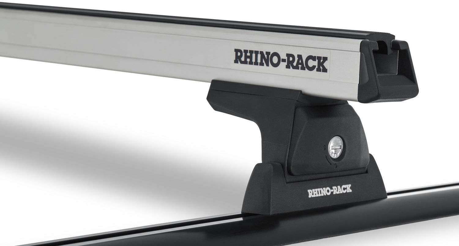 Rhino-Rack Heavy Duty RLT600 Trackmount Roof Rack | JEEP Wrangler 4dr SUV Hard Top 07 to 10 Roof Rack Kit - Modula Racks