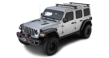 Rhino-Rack Heavy Duty RCL Rhino-Rack Backbone Roof Rack | JEEP Wrangler JL 4dr SUV Hard Top 18 to 21 Roof Rack Kit - Modula Racks