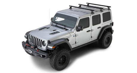 Rhino-Rack | Heavy Duty RLT600 Backbone Roof Rack | JEEP Wrangler 4dr SUV JL Hard Top 1/18 to 12/20