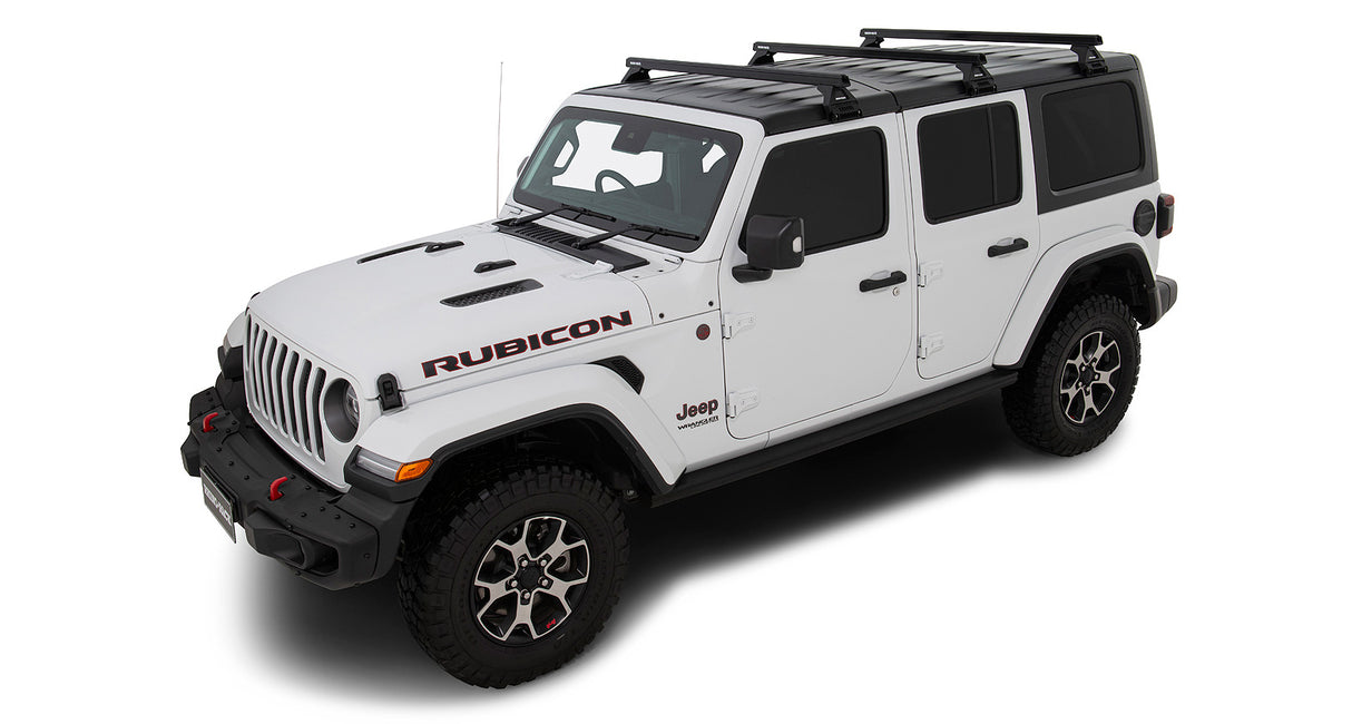 Rhino-Rack Heavy Duty RL110 Roof Rack | JEEP Wrangler 4dr SUV JL Hard Top 1/18 to 12/20 Roof Rack Kits - Modula Racks