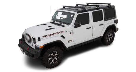 Rhino-Rack Heavy Duty RL110 Roof Rack | JEEP Wrangler 4dr SUV JL Hard Top 1/18 to 12/20 Roof Rack Kits - Modula Racks