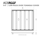 Leitner Designs ACS ROOF | Universal Platform Tonneau Bed Rack | Midsize Trucks Bed Racks - Modula Racks