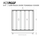 Leitner Designs ACS ROOF | Universal Platform Tonneau Bed Rack | Midsize Trucks Bed Racks - Modula Racks