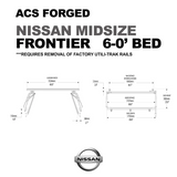 Leitner Designs ACS Forged | 05-21 Nissan Frontier 6'0" Bed Bed Rack Kit - Modula Racks