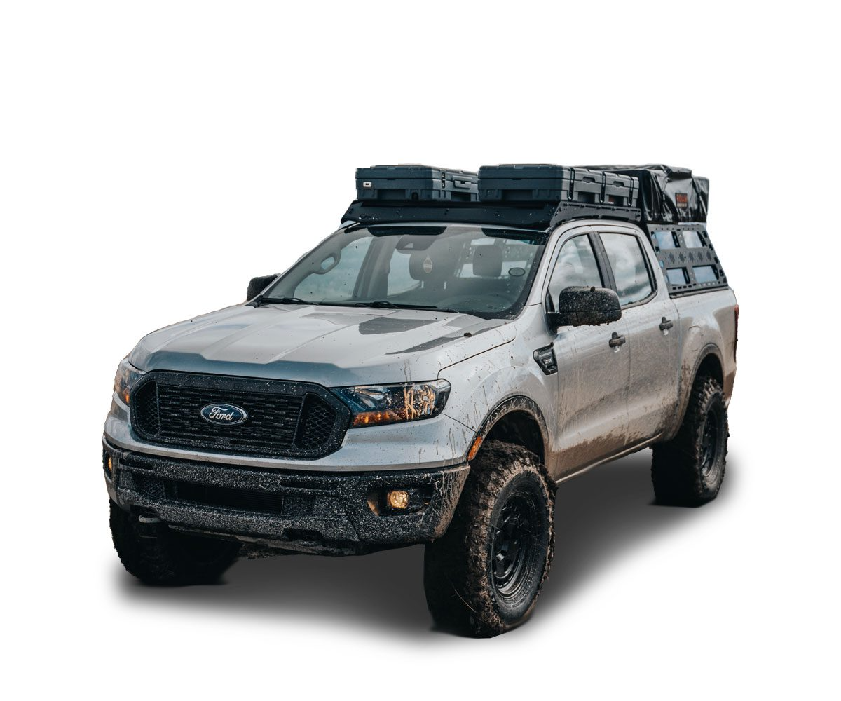 Prinsu Roof Rack | Ford Ranger Supercrew 19-Present Roof Rack Kit - Modula Racks
