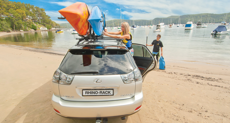 Rhino-Rack Folding J Style Kayak Carrier Extension Kayak Rack - Modula Racks