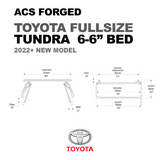 Leitner Designs ACS Forged | 22+ Toyota Tundra 6'6" Bed Bed Rack Kit - Modula Racks