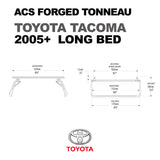 Leitner Designs ACS Forged Tonneau | 05-22 Toyota Tacoma Long Bed Bed Rack Kit - Modula Racks