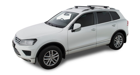 Rhino-Rack Vortex SX Roof Rack | VOLKSWAGEN Touareg 4dr SUV With Roof Rails 11 to 17 Roof Rack Kit - Modula Racks