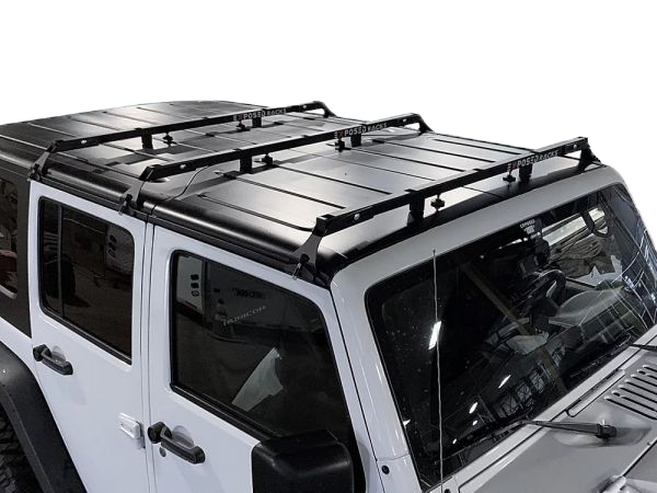 No Drill Click-In Roof Rack Kit Jeep Wrangler JK (2dr) Hard Top