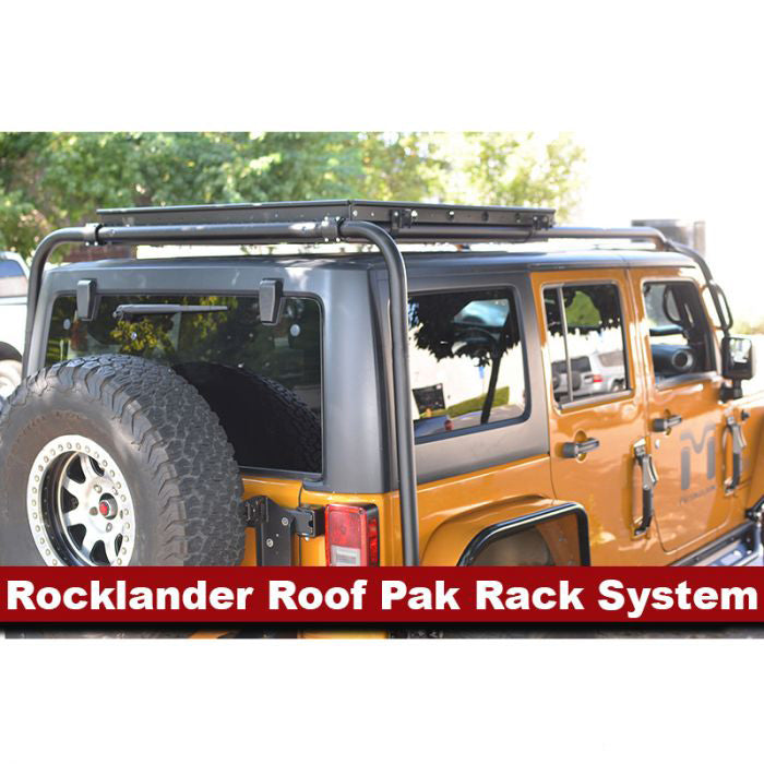 Pak Rack Racking System 4-Door Rocklander Roof Pak Rack System | JK Wrangler – Modula Racks
