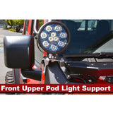 Adventure Rack Systems Front Upper Light Pod Support Bracket, JL Wrangler | JT Gladiator Rack Accessory - Modula Racks
