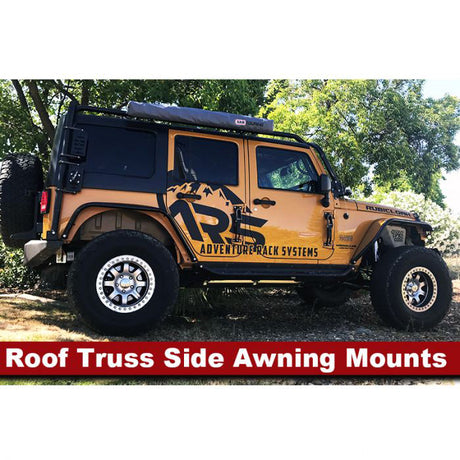 Adventure Rack Systems 2" Roof Truss Side Awning Mounts, JK Wrangler | JL Wrangler | JT Gladiator Rack Accessory - Modula Racks