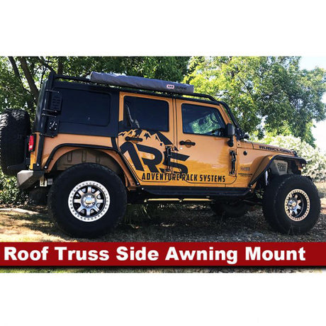 Adventure Rack Systems 2" Roof Truss Side Awning Mount, Single, JK Wrangler | JL Wrangler | JT Gladiator Rack Accessory - Modula Racks