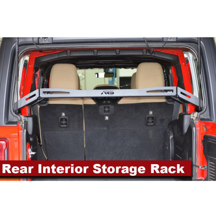 Adventure Rack Systems Elevated Interior Storage Rack System | JL Wrangler Rack Accessory - Modula Racks