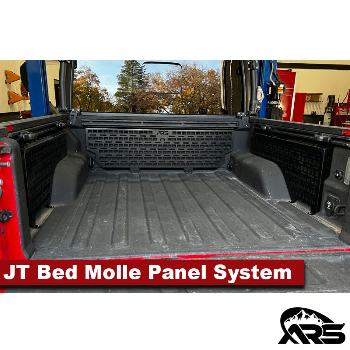 Adventure Rack Systems JT Gladiator Truck Bed Molle Gear Storage Panel, Full System Molle Panel - Modula Racks
